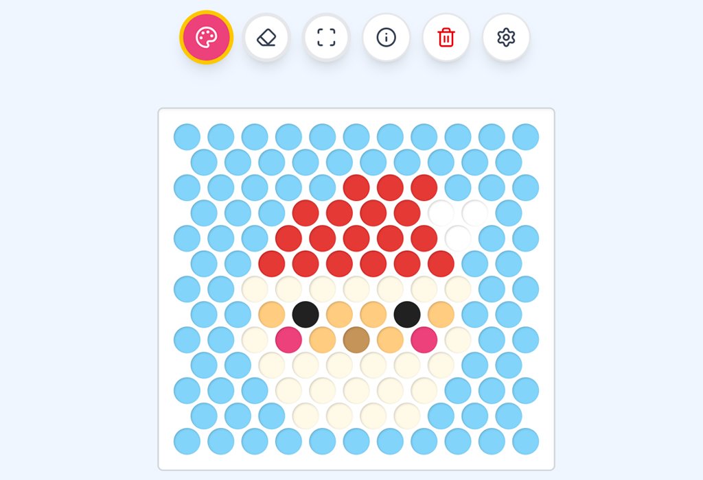 子どもと一緒に楽しめる！かんたんビーズ・図案メーカーを作りました