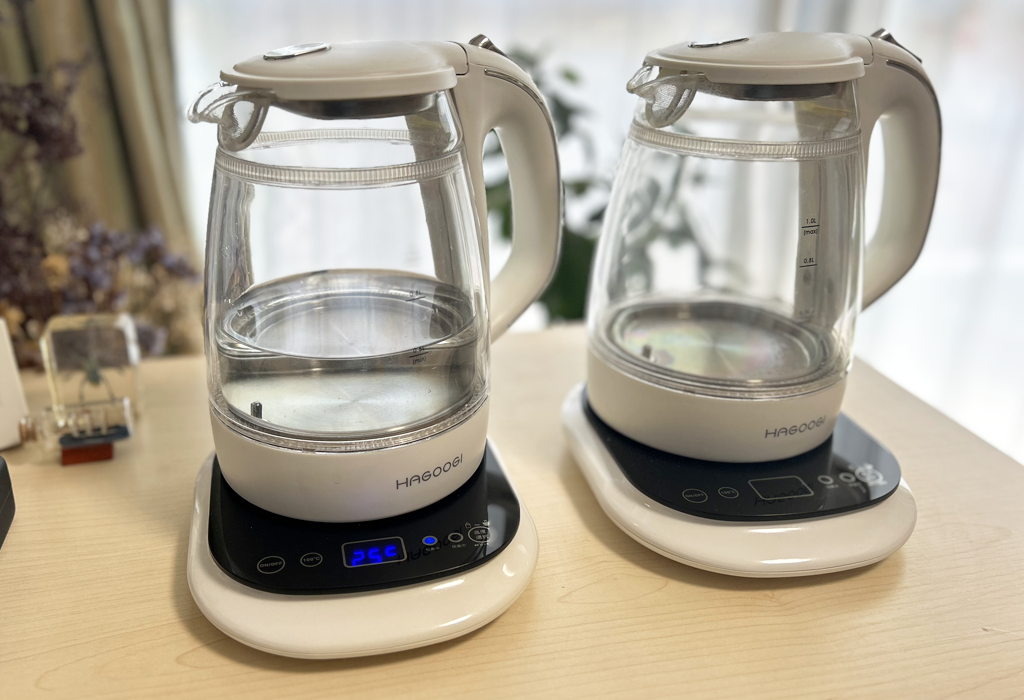 HAGOOGI ガラス電気ケトル GEK-1700を5年愛用レビュー｜温度調整で毎日のコーヒーも快適